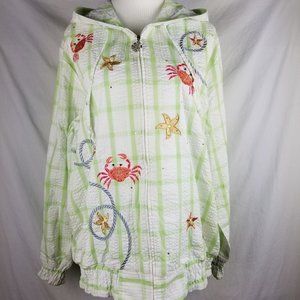 Quacker Factory Jacket Hood XL Beach
